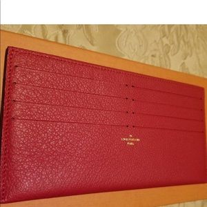 LOUIS VUITTON Calfskin Felicie Card Holder